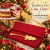 Christmas Tree Gold Cake Lifter